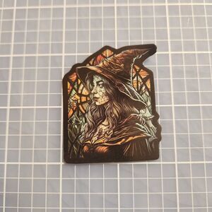 10 for $10 Sticker Stained Glass Gothic Witch Beautiful Details